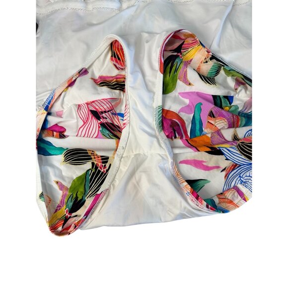 SOLD LA BLANCA Floral One Piece Swimsuit Women 16 Paradise Tropical Cross Back - Picture 16 of 16